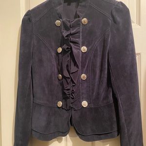 Military-style cropped Jacket with ferrera-style button details